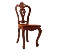Vintage Styles Miniature Wood Chair Model Figurine 1/12 Scale For Dollhouses Furniture And Creative Supply