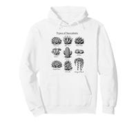 Vintage Succulent Field Guide Botanical Plant Lover Pullover Hoodie