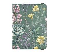 Vintage Succulent Plants Green Passport and Vaccine Card Wallet Combo Travel Passport Wallet With Vaccination Card Slot Passport Holder for Women and Men Waterproof