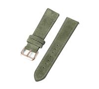 Vintage Suede Leather Watch Band - 18mm to 24mm - Quick Release Replacement Strap,19mm