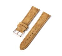 Vintage Suede Leather Watch Band - 18mm to 24mm - Quick Release Replacement Strap