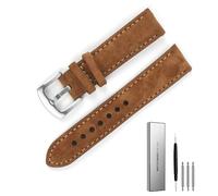 Vintage Suede Leathetr Watch Strap 18mm 19mm 20mm 22mm Handmade Watchband Grey Brown Replacement Belts For Accessories