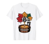 Vintage Sugar Shack Steam Rising Maple Boiling Evaporator T-Shirt