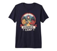 Vintage Summer Camp 2026 Host Camping Staff Besties Premium T-Shirt