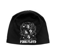 Vintage Summer Jersey Beanie Hat Pink Black One Size