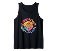 Vintage Sunflower Design Featuring Human Rights Peace Tank Top