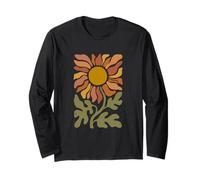Vintage Sunflower Fields Boho Life Florist Flower Long Sleeve T-Shirt