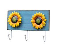 Vintage Sunflower Wooden Hooks - Rustic Decorative Holders, Creative for Hat Storage & Wall Art,A-One Size
