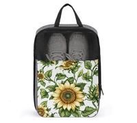 Vintage Sunflowers Shoe Bag for Travel Daily Use Anti-dust Storage Carrier Golf Shoe Pouch
