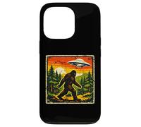 Vintage Sunset Bigfoot Alien UFO Abduction Conspiracy Theory Case for iPhone 13 Pro