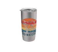 Vintage Sunset Bird Watcher Nature Observing Stainless Steel Insulated Tumbler