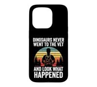 Vintage Sunset Dinosaurs Never Went To The Vet Case for iPhone 15 Pro