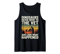 Vintage Sunset Dinosaurs Never Went to The Vet Tank Top