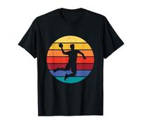 Vintage Sunset Handball Player Throwing Shot. Retro Sport T-Shirt