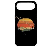 Vintage Sunset Mountains Birds Nature Scene Case for iPhone Air