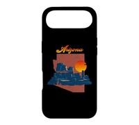 Vintage Sunset On Desert Arizona State Map Case for iPhone Air