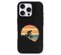 Vintage Sunset Rider Printed Phone Case Slim Cute Cellphone Protective Cover Unisex Compatible with 16/16 Plus/16 Pro/16 Pro Max/16 E