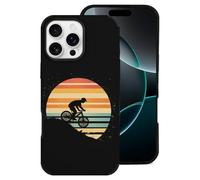 Vintage Sunset Rider Printed Phone Case Slim Cute Microfiber Cellphone Protective Cover Unisex Compatible with iPhone 16/16 Plus/16 Pro/16 Pro Max