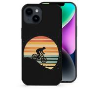Vintage Sunset Rider Printed Phone Case Slim Cute Microfiber Cellphone Protective Cover Unisex Compatible with iPhone 14/14 Plus/14 Pro/14 Pro Max