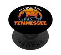 Vintage Sunset Tennessee, Hiking Camping, Outdoors Tennessee PopSockets Adhesive PopGrip