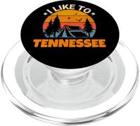 Vintage Sunset Tennessee, Hiking Camping, Outdoors Tennessee PopSockets PopGrip for MagSafe