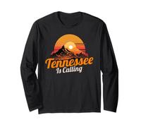 Vintage Sunset Tennessee is Calling. Tennessee Outdoor Fan Long Sleeve T-Shirt