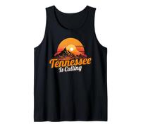 Vintage Sunset Tennessee is Calling. Tennessee Outdoor Fan Tank Top