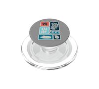 Vintage Surf Beach Ocean Icons Summer Coastal Art PopSockets PopGrip for MagSafe