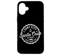 Vintage Surf City California Coastal Retro Case for iPhone 16 Plus