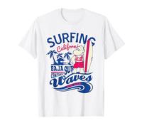 Vintage Surfing California Baja Surf Company Waves T-Shirt