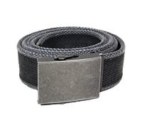 Vintage Surplus Canvas Webbing Military Trouser Belt in Black, Olive Green