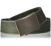 Mil-Tec Vintage Surplus Canvas Webbing TROUSER BELT (Olive Green)