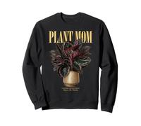 Vintage Surprise Star Calathea Plant Mom Nature Flora Garden Sweatshirt