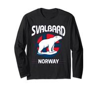 Vintage Svalbard Spitsbergen polar bear Norwegian Arctic tri Long Sleeve T-Shirt