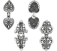 Vintage Sweater Clips 4 Pack Cardigan Clasps Dress Fasteners for Women | Decorative metal sweater clips with vintage detailing, ideal for cardigans, dresses, shawls and knitwear styling
