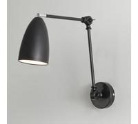 Vintage Swing Arm Wall Sconce Adjustable Bedside Reading Wall Lamp Foldable Metal Wall Light Fixture E14 Rotatable Indoor Hardwired Wall Sconces for Bedroom Living Room