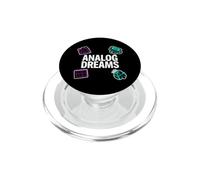 Vintage Synth Audio Engineer Analog Dreams PopSockets PopGrip for MagSafe