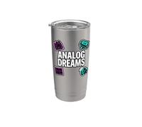 Vintage Synth Audio Engineer Analog Dreams Stainless Steel Insulated Tumbler