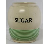 Vintage T G Green Streamline Kleenware Sadler Sugar Storage Jar Width 10cm Height 16cm (No Lid)