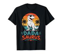 Vintage T-Rex Dinosaur Family Matching Dada Saurus Value Graphic T-Shirt, Men, Black, XL