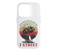 Vintage T Street San Clemente California Retro Surf Sunset Case for iPhone 14 Pro