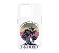 Vintage T Street San Clemente California Retro Surf Sunset Case for iPhone 15 Pro