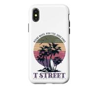 Vintage T Street San Clemente California Retro Surf Sunset Case for iPhone X/XS
