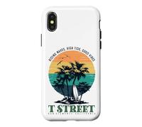 Vintage T Street San Clemente California Retro Surf Sunset Case for iPhone X/XS
