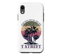Vintage T Street San Clemente California Retro Surf Sunset Case for iPhone XR