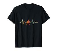 Vintage Table Tennis Player Gift Heartbeat Table Tennis T-Shirt