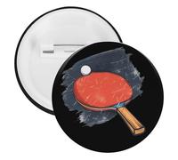 Vintage Table Tennis Retro Ping Pong Brooch Pins Personalized Tinplate Badges Cute Lapel Pin Party Decorations 20PCS