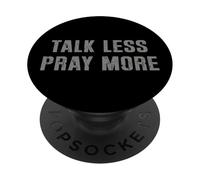 Vintage Talk Less Pray More Christian Believer Faith Jesus PopSockets Adhesive PopGrip