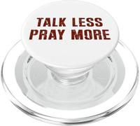 Vintage Talk Less Pray More Christian Believer Faith Jesus PopSockets PopGrip for MagSafe
