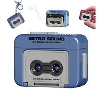 Vintage Tape Recorder Couple Gift Keychain Mini Recordable Couple Gift Fun Box Gift New Friends Mini Keyring Music Year